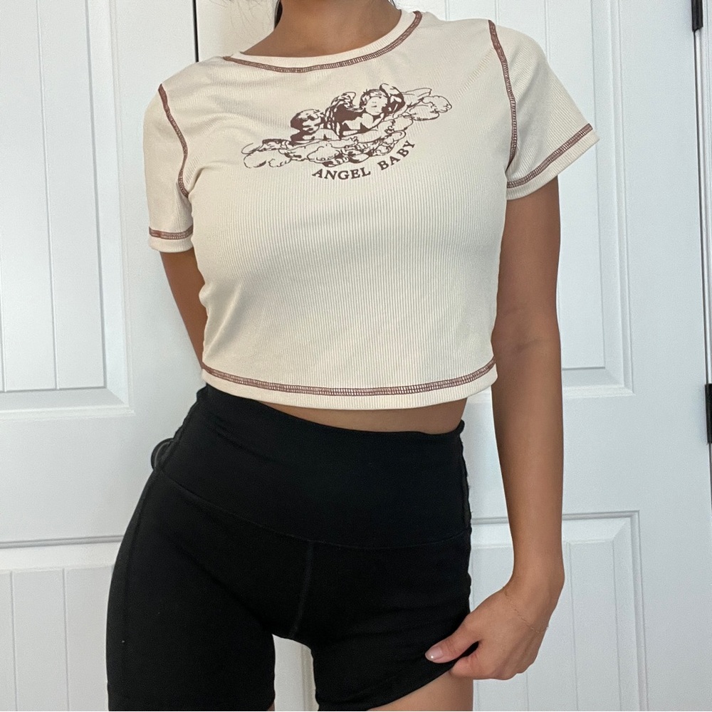 Angel baby tee